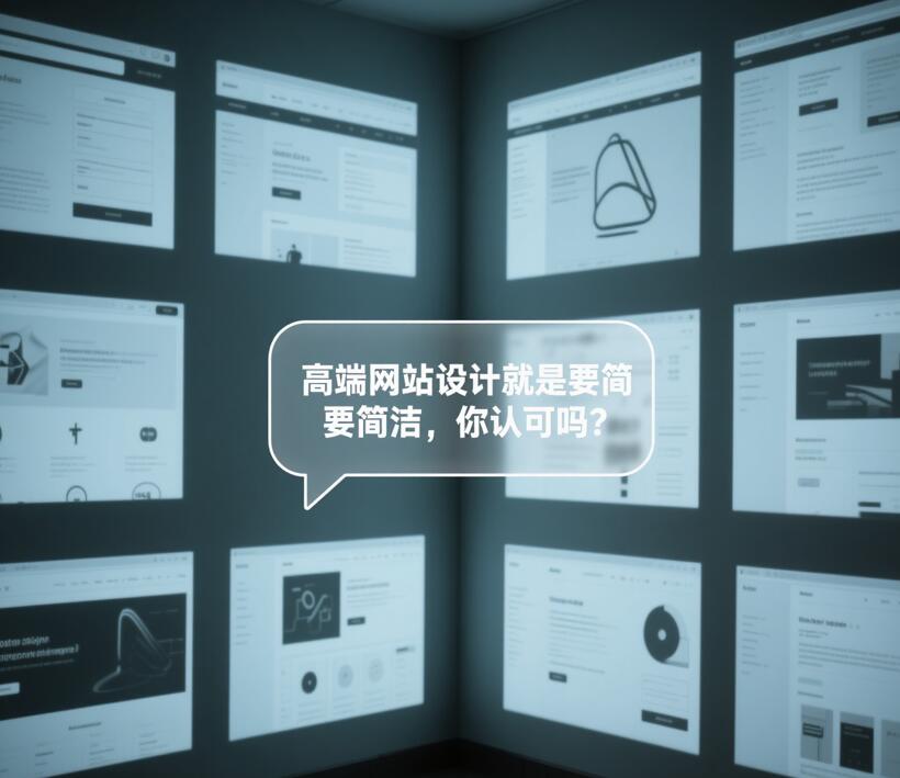 高端网站设计就是要简洁，你认可吗？
