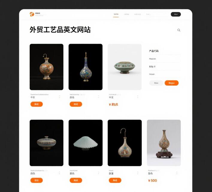 外贸工艺品英文网站排名优化